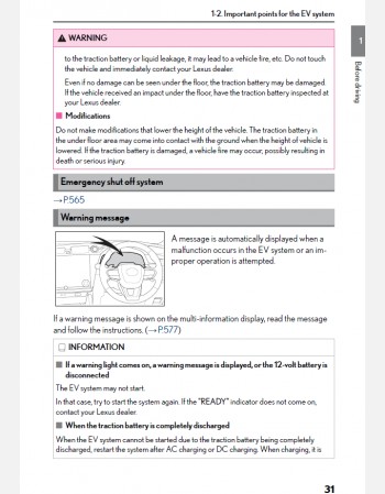 lexus rz 450e 2024-2025 owners manual